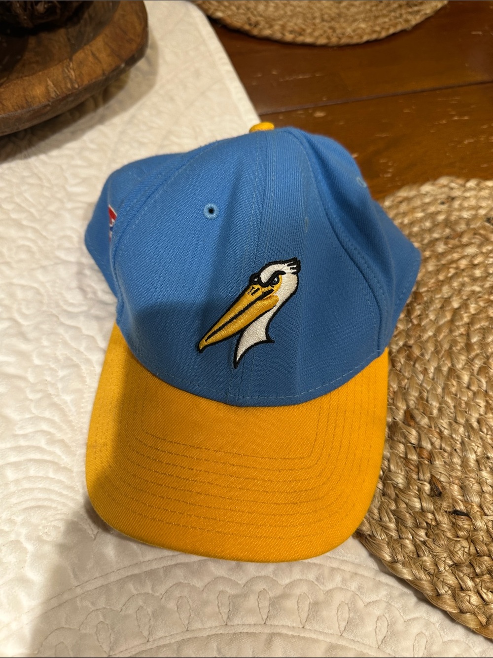 Myrtle Beach Pelicans/Cubs affiliate New Era Blue and Yellow Baseball Cap  XL